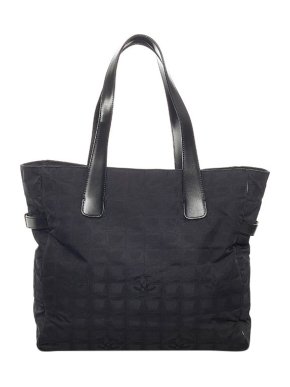 Chanel Vintage black nylon New Travel Line tote bag