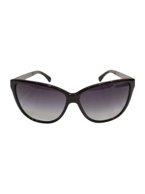 Chanel Black acetate gradient lens sunglasses