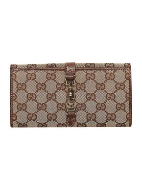 Gucci GG monogram canvas New Jackie long wallet
