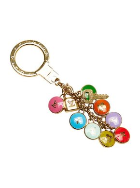 Louis Vuitton Multicolour enamel & gold-tone metal Pretty Charms keyring