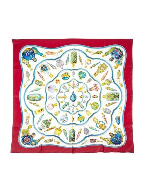 Hermes Multicolour Qu Importe Le Flacon silk twill square scarf 90