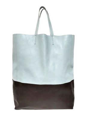 Celine Bicolour leather Cabas Vertical tote bag