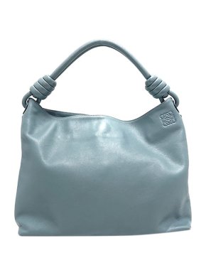 Loewe Blue leather Flamenco Knot bag
