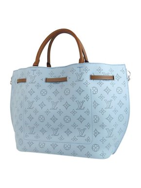 Louis Vuitton Blue Mahina leather Girolata tote bag