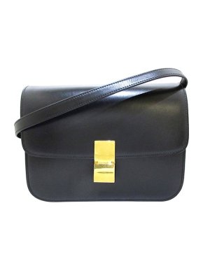 Celine Black leather Classic Box bag