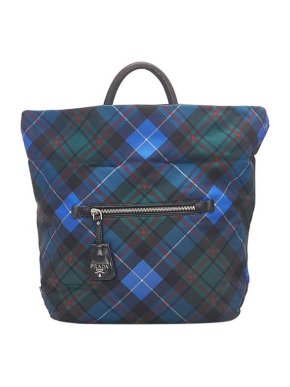Prada Plaid nylon reversible Tessuto tote bag