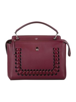 Fendi Burgundy leather DomCom bag