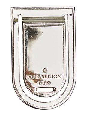 Louis Vuitton Silver-tone metal Porto money clip
