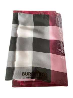 Burberry Pink House Check silk scarf