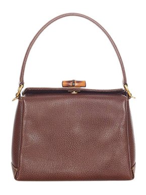 Gucci Brown leather Bamboo bag