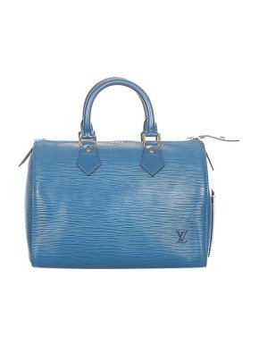 Louis Vuitton Blue Epi leather Speedy 25 bag