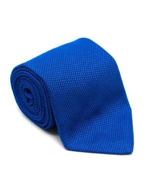 Royal blue Oxford silk tie