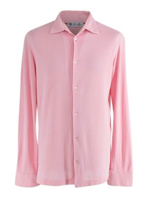 Loro Piana Pink Cotton Polo Shirt