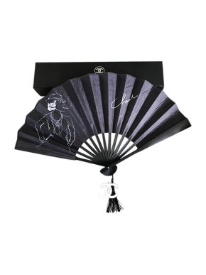 Chanel Coco Print VIP Gift Fan & Quilted Case