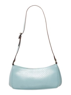 Aqua Microguccissima Baguette Shoulder Bag