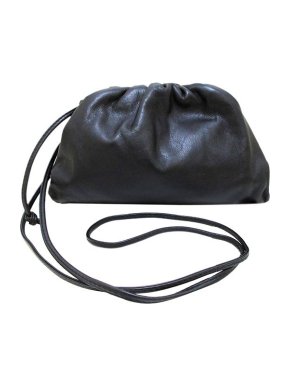 Bottega Veneta Black leather Mini Pouch bag