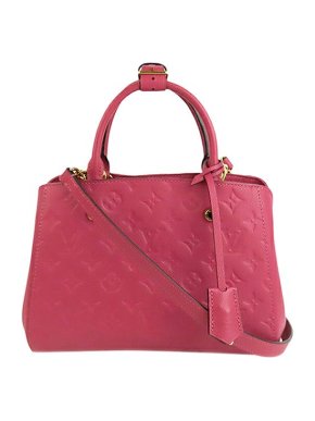 Louis Vuitton Raspberry red Monogram Empreinte Montaigne BB bag