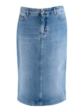 Tom Ford Mid Wash Denim Midi Skirt