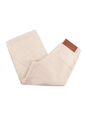 Loewe Beige wide-leg cotton-linen wide leg trousers