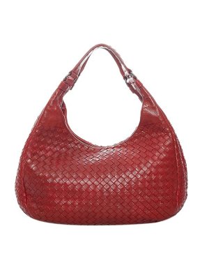 Bottega Veneta Burgundy Intrecciato leather Campana hobo bag