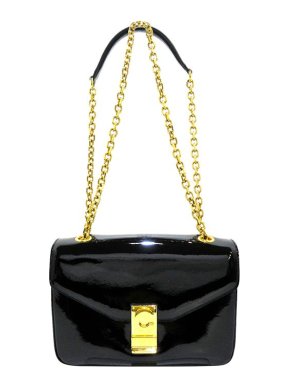 Celine Black patent leather C bag