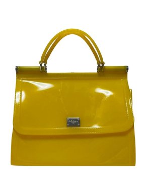 Dolce & Gabbana Yellow patent Miss Sicily bag