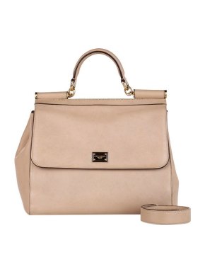 Dolce & Gabbana Beige leather Miss Sicily bag