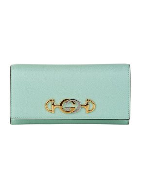 Gucci Green leather Zumi long wallet