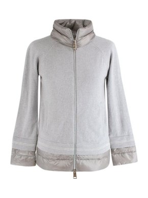 Herno Grey Cashmere & Nylon Jacket