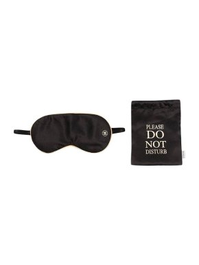 Chanel Black satin VIP gift sleep mask