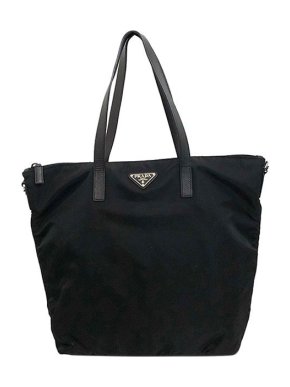 Prada Black nylon Tessuto tote bag