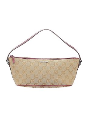 Gucci Vintage GG canvas Boat baguette