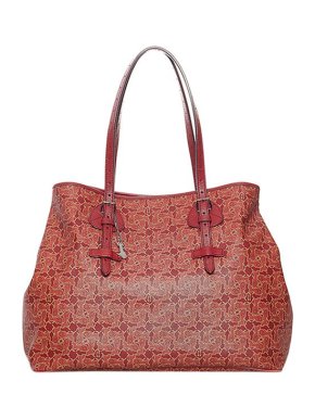 Celine Vintage red Carriage PVC tote bag