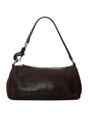 Prada Black leather baguette