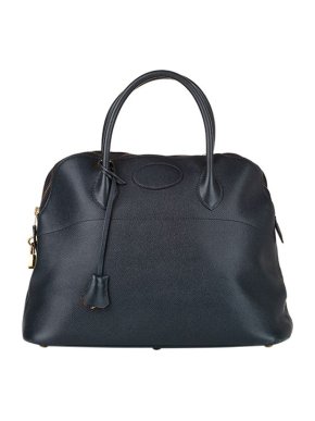 Hermes Navy Epsom leather Bolide 35 bag PHW