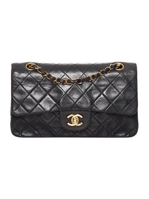 Chanel Small Classic Lambskin Leather Double Flap Bag