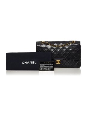 Chanel Black lambskin leather Double Flap bag