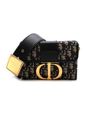 Dior Blue Oblique 30 Montaigne Box Bag