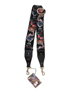 Valentino Garavani Embroidered Camu Butterfly Guitar Strap