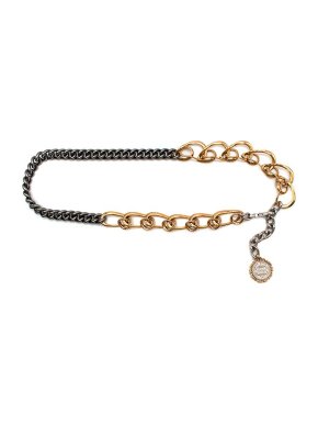 Dolce & Gabbana Gold & Gunmetal Chain Belt