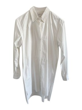 Current Elliott White cotton poplin oversize shirt dress