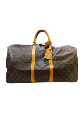 Louis Vuitton Monogram canvas Keepall Bandouliere 55 travel bag