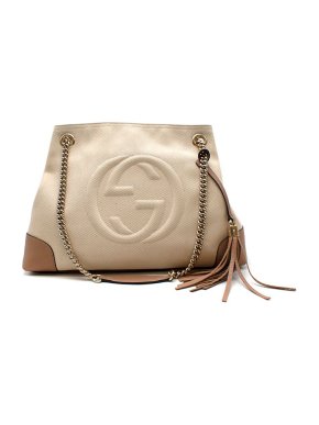 Gucci Natural canvas Soho chain tote bag