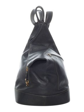 Loewe Vintage black leather Anton backpack