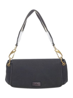 Gucci Vintage black canvas web strap bag