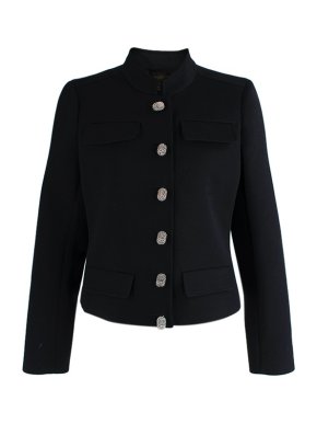 Louis Vuitton Black wool cropped jacket