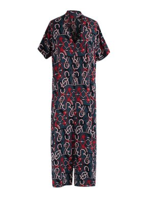 Hermes Caftan Col Lavelliere Bleu Abysse