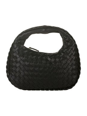 Bottega Veneta Black Intrecciato leather mini hobo bag