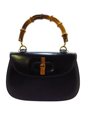 Gucci Black leather Bamboo Night bag