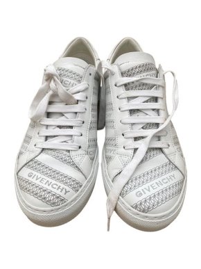Givenchy White & grey printed leather Urban Street trainers